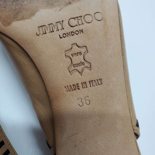 AUTHENTICATED WMNS JIMMY CHOO SLINGBACK PUMPS EURO SZ 36 image number 7