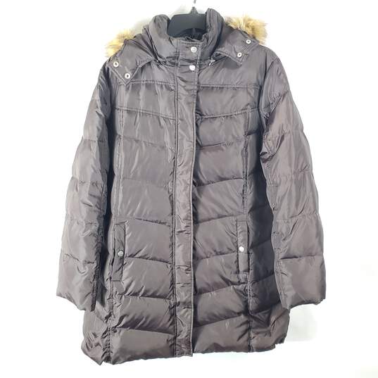 Michael Kors Women Brown Parka Puffer Jacket XL image number 3