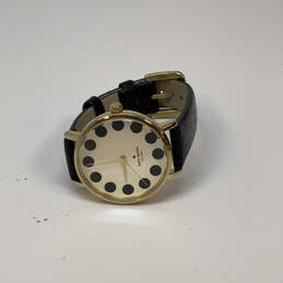 Designer Kate Spade New York Black Dot Dial Analog Wristwatch With Dust Bag