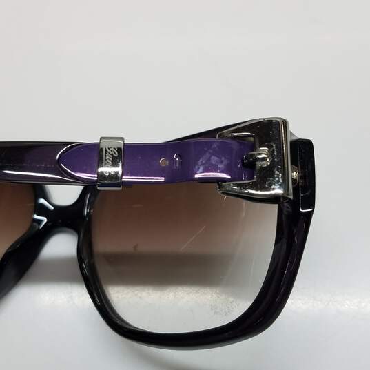 AUTHENTICATED Gucci Bow Accent Purple Womens Sunglasses image number 5