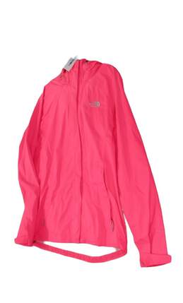 Womens Pink Long Sleeve Hooded Windbreaker Jacket Size XL alternative image