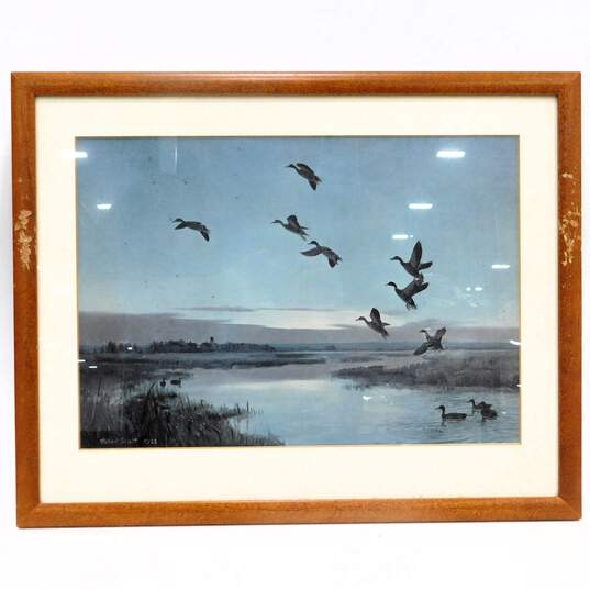 Artist Peter Scott Ducks Flying & On Water Vintage Art Prints Set of 4 image number 4