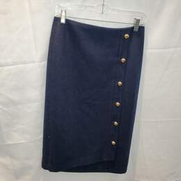 Halogen x Atlantic-Pacific Navy Skirt Women's Size 2