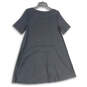 NWT Womens Black Round Neck Short Sleeve A-Line Dress Size Medium image number 2