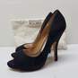 Badgley Mischka Women's Black Open Toed Stiletto Heel Pumps Size 8 image number 1