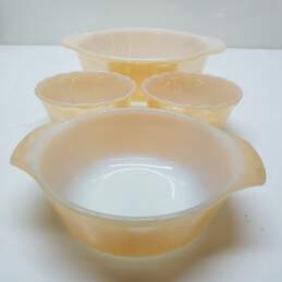 Vintage Anchor Hocking Fire King Peach Luster casserole dishes lot
