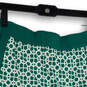 Women's Green White Printed Elastic Waist Pull-On Mini Skirt Size 8 image number 3