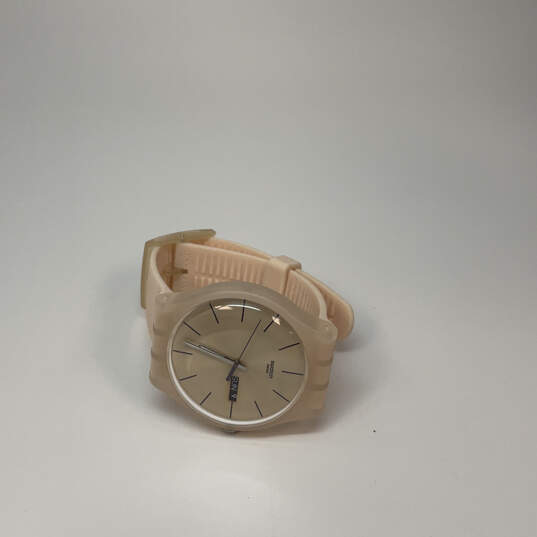 Designer Swatch Swiss Adjustable Strap Round Dial Analog Wristwatch image number 2