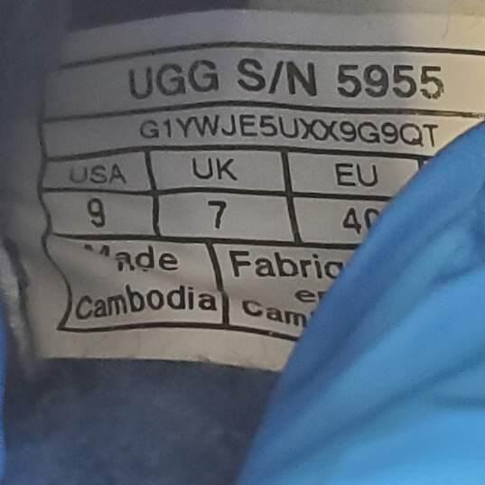 UGG Women's Tasman Blue Sheepskin Slip On Shoes Size 9 image number 5