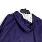 NWT Mens Blue Long Sleeve Pockets Hooded Full-Zip Windbreaker Jacket Sz XL image number 4