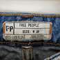 Free People Women Blue Denim Short Cut Shorts Sz 28 image number 3