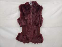 Belle Fare Dyed Rabbit Fur Vest Size XL