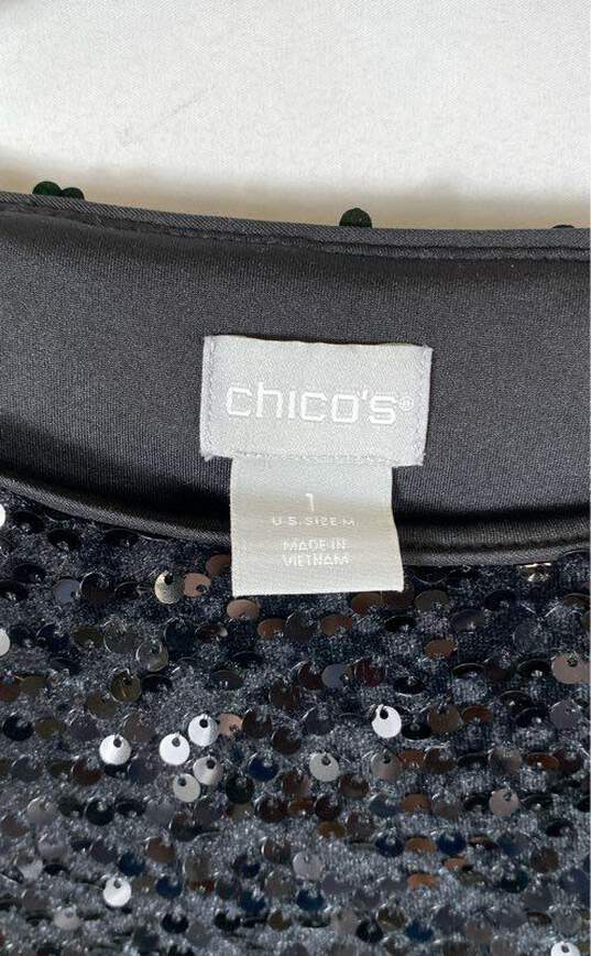 Chico's Black Blouse - Size 1 image number 2