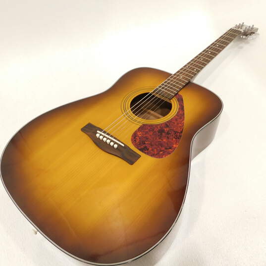 Yamaha Brand F325 TBS Model Wooden Acoustic Guitar w/ Hard Case image number 3