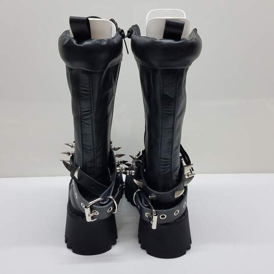 Zara Platform Boots with Studed Belts Women's 10.5 image number 4