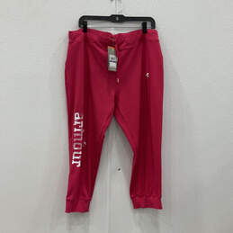 NWT Womens Pink Allseason Gear Elastic Waist Tapared Leg Jogger Pants Sz XL