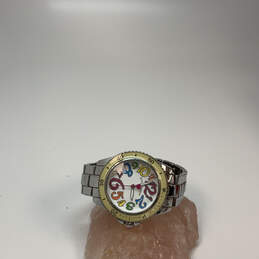Designer Betsey Johnson Silver-Tone Stainless Steel Round Analog Wristwatch alternative image