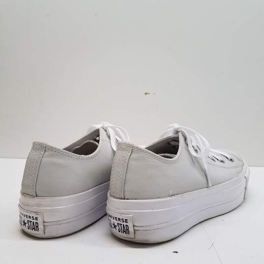 Converse Canvas Platform Sneakers Light Grey 10 image number 4