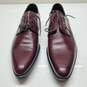 Dolce & Gabbana Burgundy Leather Derby Shoes Size 9.5 AUTHENTICATED image number 2