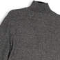 NWT Womens Gray Marled Mock Neck Long Sleeve 1/2 Zip Pullover Sweater Sz L image number 4