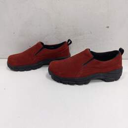 Land's End Red Suede Slip On Sneakers Women's Size 7 alternative image