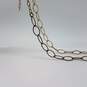 Sterling Silver Gold Tone Textured Oval Link Necklace 15.1g image number 6