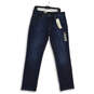 NWT Mens Blue 551 Slim Medium Wash Stretch Straight Leg Jeans Size 34X30 image number 1