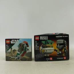LEGO Star Wars Sealed 75344 Boba Fett's Starship Microfighter & 75317 BrickHeadz