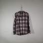 Womens Plaid Long Sleeve Chest Pockets Collared Button-Up Shirt Size XL 16/18 image number 1
