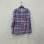 NWT Mens Multicolor Plaid Long Sleeve Front Pocket Button-Up Shirt Size S image number 1