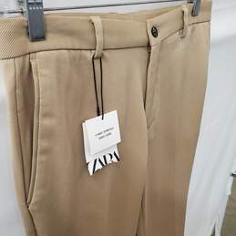 Women's Zara 4-Way Stretch Khaki Pants Size 30 US alternative image