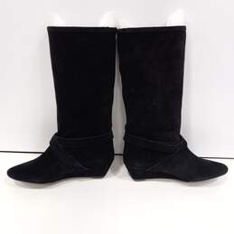 DKNY Alina Women's ST-1108 Black Suede Wedge Boots Size 8 alternative image
