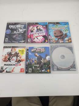 Lot of 6 PS3 Game Disc (NFL 12) Untested