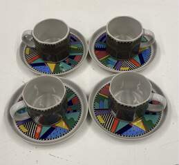 Rosenthal Cup and Saucers Coffee/Tea New Wave Motif Barbara Brenner alternative image