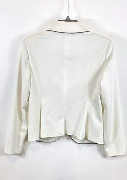 NWT Cache Womens Ivory Long Sleeve Notch Collar Formal Blazer Jacket Size 6 alternative image