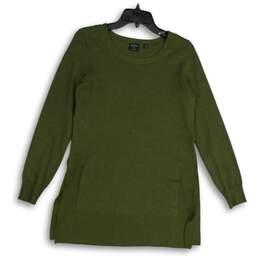 Devotion By Cyrus Womens Green Knitted Round Neck Pullover Sweater Size XS