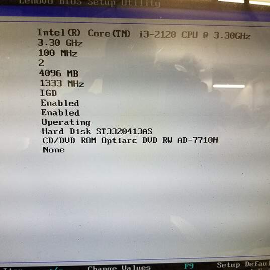 Lenovo ThinkCentre Edge 91Z Intel Core i3@3.3GHz Storage 320GB Memory 4GB Screen 21inch image number 5