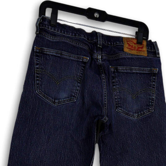Mens Blue Denim Medium Wash Pockets Stretch Straight Leg Jeans Size 32/32 image number 2