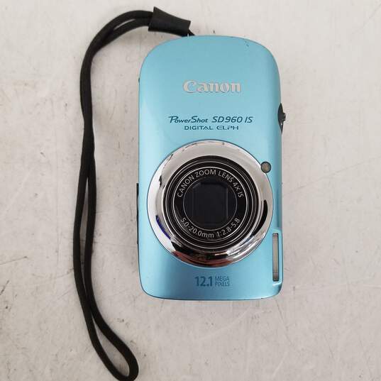 UNTESTED Canon Power Shot Digital Camera SD960 IS Elph 12.1MP 4x Zoom image number 3