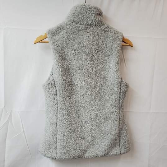 Patagonia Worn Wear Gray Fleece Full Zip Vest Women's M image number 2