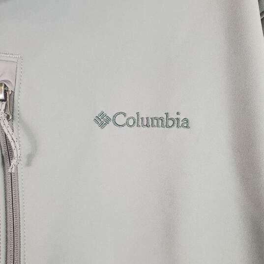 Columbia Men Gray Athletic Jacket SZ 4XT image number 3