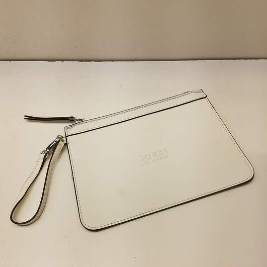 Guess Los Angeles White Wristlet Pouch image number 4