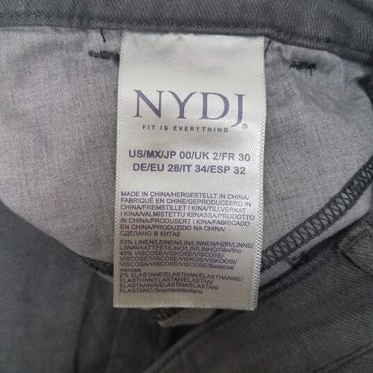 NYDJ Black Bermuda Roll Cuff Shorts Adult Size 00 NWT image number 4