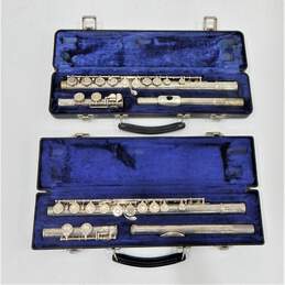 Armstrong Model 104 and Jupiter Model JFL-511 Flutes w/ Cases and Accessories (Set of 2)