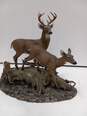 On the Alert Danbury Mint White Tail Deer Sculpture -IOB image number 2