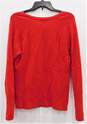 Anne Klein Red Cashmere Button Up Long Sleeve Cardigan Sweater Size M image number 2