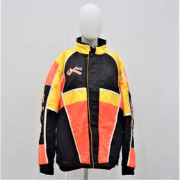 VTG Choko EXR Orange Yellow Snowmobile Racing Jacket Men's Size M