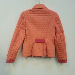 Salvatore Ferragamo Womens Orange Long Sleeve Padded Puffer Jacket Size 4 alternative image