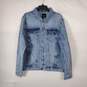 Request Premium Men Light Blue Jean Jacket Medium NWT image number 4