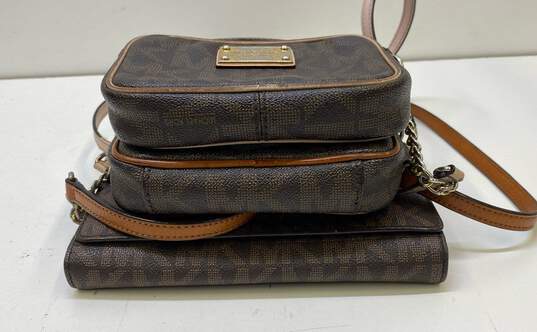 Michael Kors Assorted Bundle Lot Set of 3 PVC Handbags image number 3